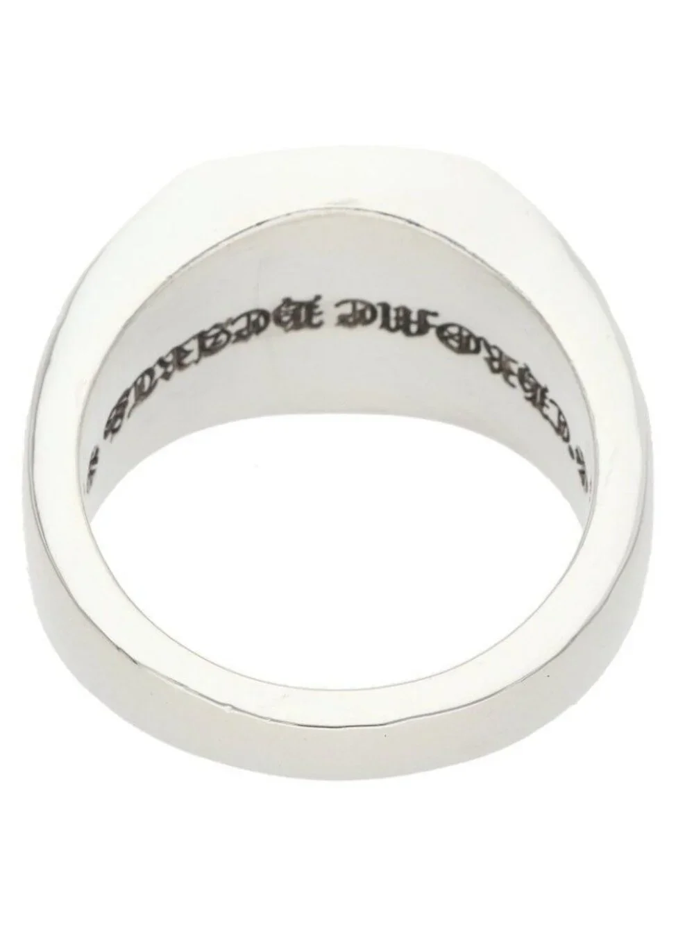 Chrome Hearts SM Champion Small Pave Diamond Silver Ring